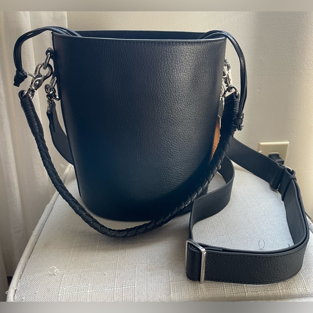 NWT genuine leather bucket bag purse